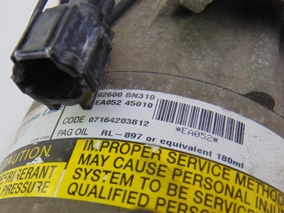 COMPRESOR AIRE ACONDICIONADO, NISSAN, ALMERA TINO (V10M)