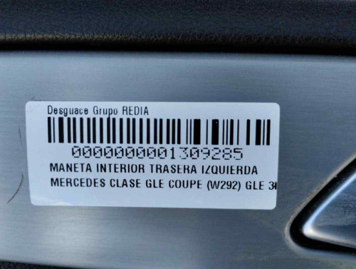  MANETA INTERIOR TRASERA IZQUIERDA Mercedes-Benz CLASE GLE (BM 292) COUPE 