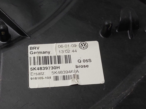 ELEVALUNAS TRASERO DERECHO Volkswagen GOLF VI (5K1)(10.2008) 