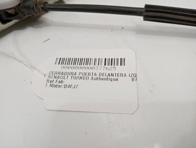 CERRADURA PUERTA DELANTERA IZQUIERDA, RENAULT, TWINGO II