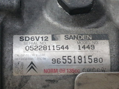 COMPRESOR AIRE ACONDICIONADO, CITROEN, XSARA PICASSO