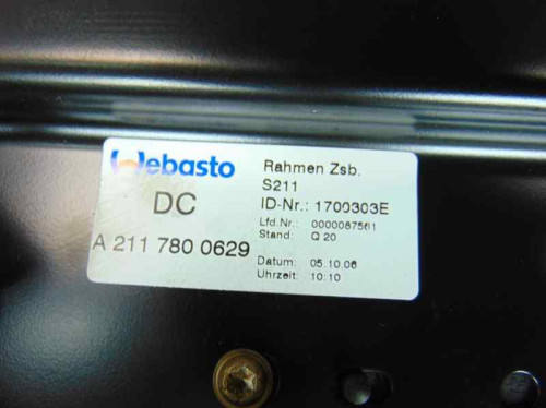  TECHO ELECTRICO MERCEDES-BENZ CLASE E (BM 211) FAMILIAR 