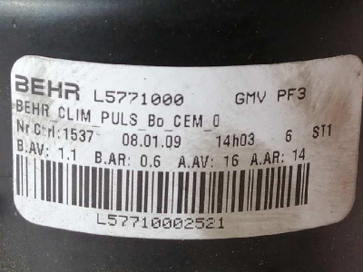 MOTOR CALEFACCION, CITROEN, C5 BERLINA