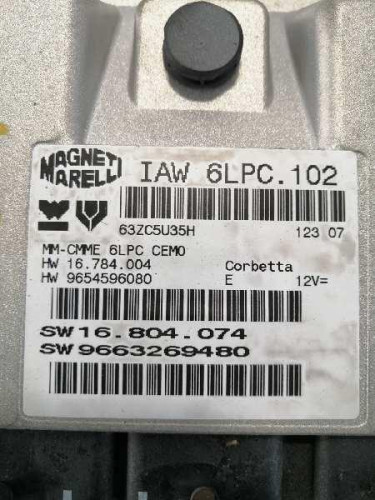  CENTRALITA MOTOR UCE CITROEN C3 