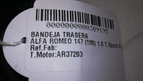  BANDEJA TRASERA ALFA ROMEO 147 (190) 