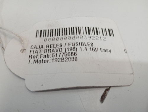  CAJA RELES / FUSIBLES Fiat II BRAVO (198) 