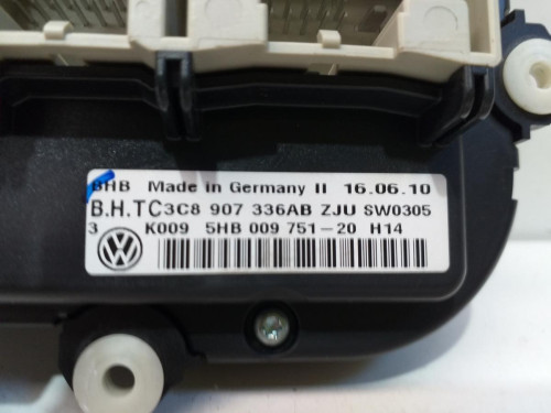 MANDO CALEFACCION / AIRE ACONDICIONADO VOLKSWAGEN GOLF VI (5K1)(10.2008) 