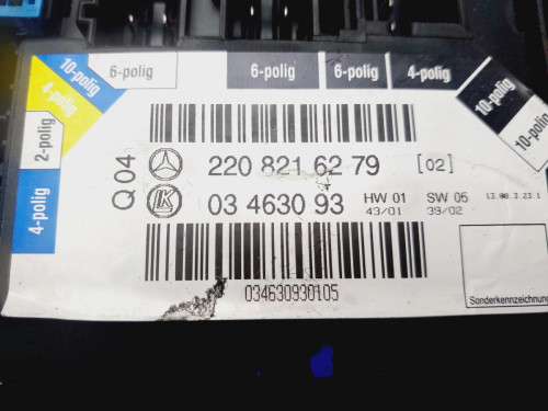 MANDO ASIENTO TRASERO IZQUIERDO Mercedes-Benz CLASE S (BM 220) BERLINA 