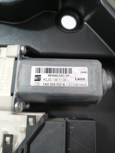  ELEVALUNAS TRASERO IZQUIERDO, SEAT, LEON (1P1) 