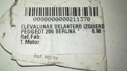 ELEVALUNAS DELANTERO IZQUIERDO 