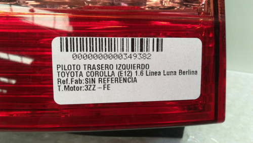  PILOTO TRASERO IZQUIERDO TOYOTA COROLLA (E12) 