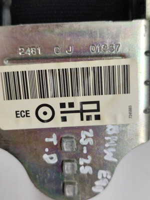 CINTURON SEGURIDAD TRASERO DERECHO, BMW, SERIE 3 BERLINA (E90)