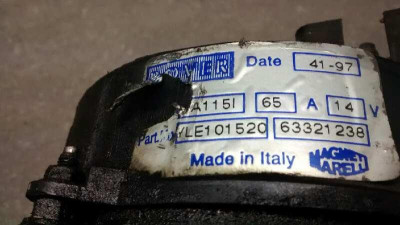 ALTERNADOR, MG ROVER, ROVER 400 (RT)