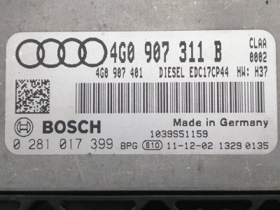 CENTRALITA MOTOR UCE, AUDI, A6 BERLINA (4G2)