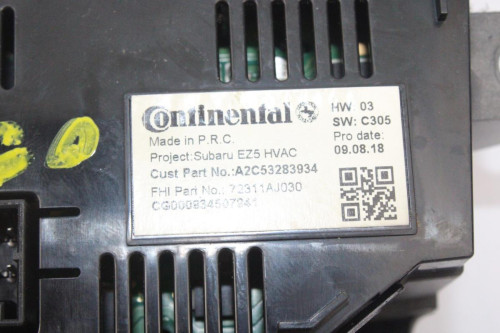 MANDO CALEFACCION / AIRE ACONDICIONADO SUBARU LEGACY COMBI/ OUTBACK (B13/BP) 
