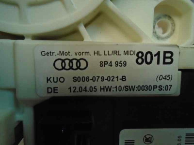MOTOR ELEVALUNAS TRASERO IZQUIERDO, AUDI, A3 (8P1)