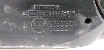 RETROVISOR DERECHO, MAZDA, 3 BERLINA (BK)
