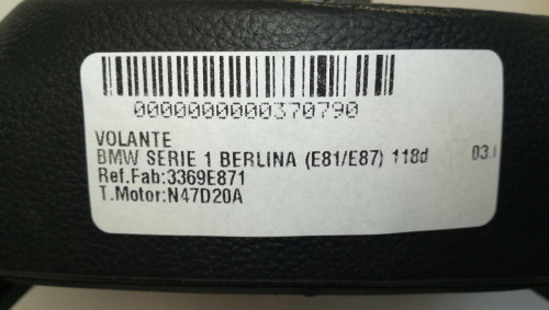  VOLANTE, BMW, SERIE 1 BERLINA (E81/E87) 