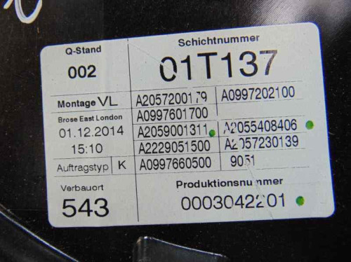  MERCEDES-BENZ CLASE C (BM 205) BERLINA 