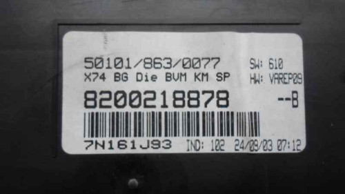  CUADRO INSTRUMENTOS RENAULT LAGUNA II GRANDTOUR (KG0) 