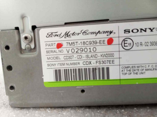  SISTEMA AUDIO / RADIO CD FORD FOCUS BERLINA (CB4) 
