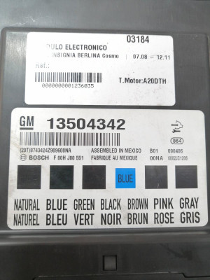 MODULO ELECTRONICO, OPEL, INSIGNIA BERLINA