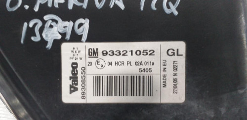  FARO IZQUIERDO Opel MERIVA 