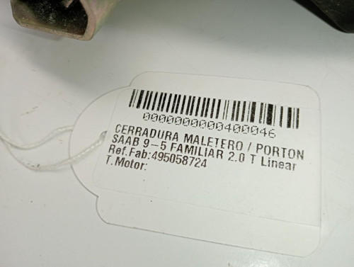  CERRADURA MALETERO / PORTON SAAB 9-5 FAMILIAR 