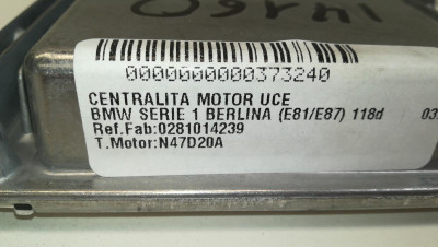 CENTRALITA MOTOR UCE, BMW, SERIE 1 BERLINA (E81/E87)