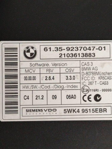  MODULO ELECTRONICO BMW SERIE 3 BERLINA (E90) 