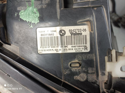 FARO DERECHO, BMW, SERIE 3 BERLINA (E90)