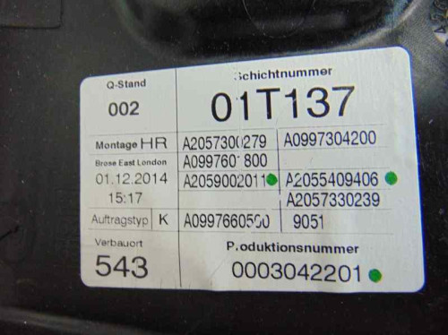  MERCEDES-BENZ CLASE C (BM 205) BERLINA 