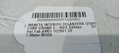 MANETA INTERIOR DELANTERA IZQUIERDA, FORD, GRAND C-MAX (CB7)