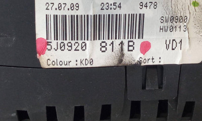 CUADRO CUENTA KILOMETROS, SKODA, FABIA (5J2)