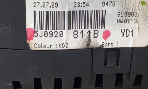  CUADRO CUENTA KILOMETROS, SKODA, FABIA (5J2) 