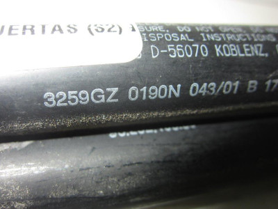 AMORTIGUADORES MALETERO / PORTON, PEUGEOT, 306 3/5 PT. / 4 PT. (S2)