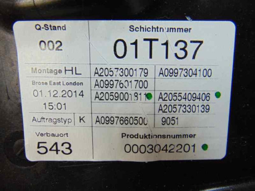  MERCEDES-BENZ CLASE C (BM 205) BERLINA 