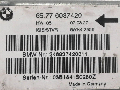 CENTRALITA AIRBAG, BMW, SERIE 7 (E65/E66)