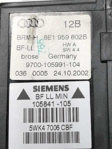  ELEVALUNAS DELANTERO DERECHO AUDI A4 AVANT (8E) 