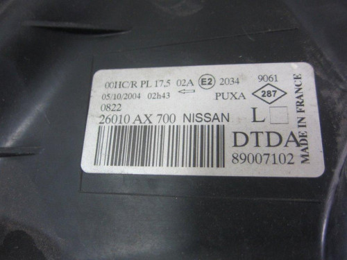  FARO DERECHO NISSAN MICRA (K12E) 