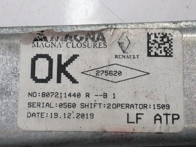 ELEVALUNAS DELANTERO IZQUIERDO, DACIA, SANDERO II