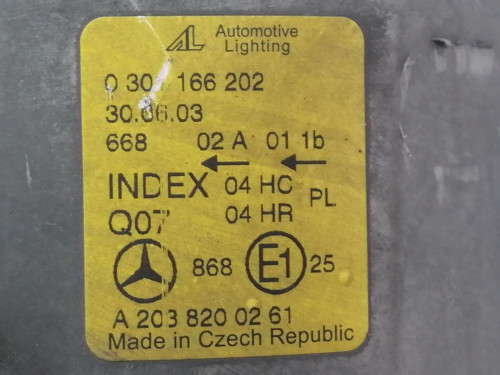  FARO DERECHO MERCEDES-BENZ CLASE C (BM 203) BERLINA 