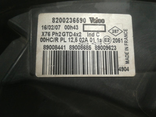  FARO IZQUIERDO Renault KANGOO I (F/KC0) 