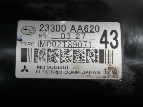  MOTOR ARRANQUE, SUBARU, LEGACY COMBI/ OUTBACK (B14) 