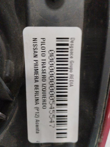 PILOTO TRASERO IZQUIERDO Nissan PRIMERA BERLINA (P12) 