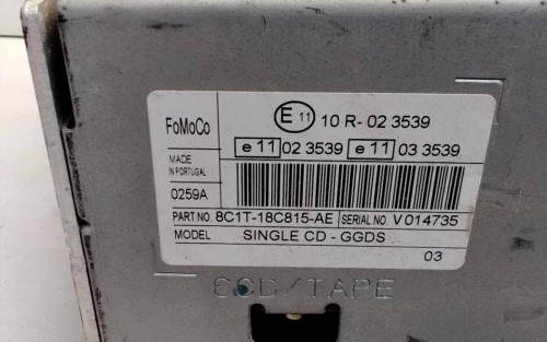 SISTEMA AUDIO / RADIO CD Ford TRANSIT FURGÓN (TT9) 