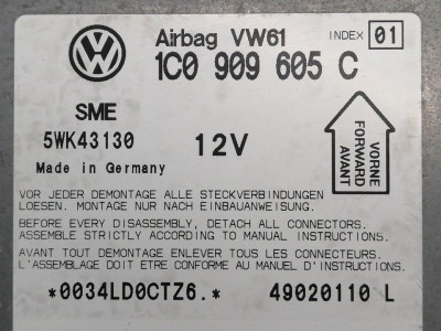 CENTRALITA AIRBAG, VOLKSWAGEN, PASSAT BERLINA (3B3)