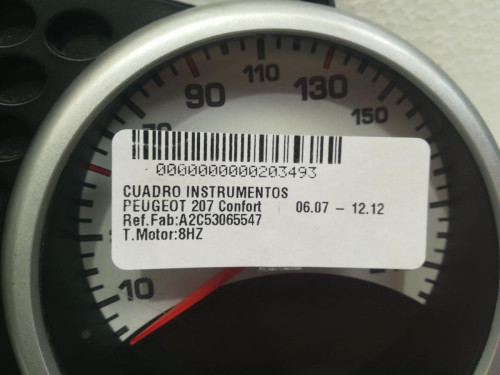  CUADRO INSTRUMENTOS PEUGEOT 207 