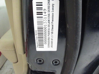 CERRADURA PUERTA DELANTERA DERECHA, JAGUAR, XF