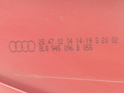 PILOTO TRASERO DERECHO, AUDI, A3 (8L)